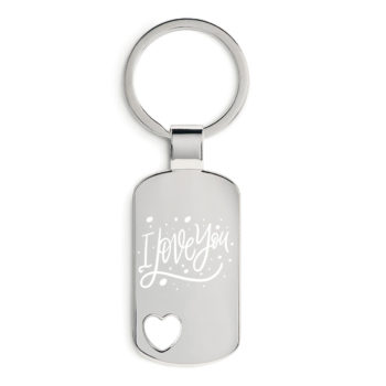 DogTag-Herz - "Volim te" & Kalender mit Wunschdatum