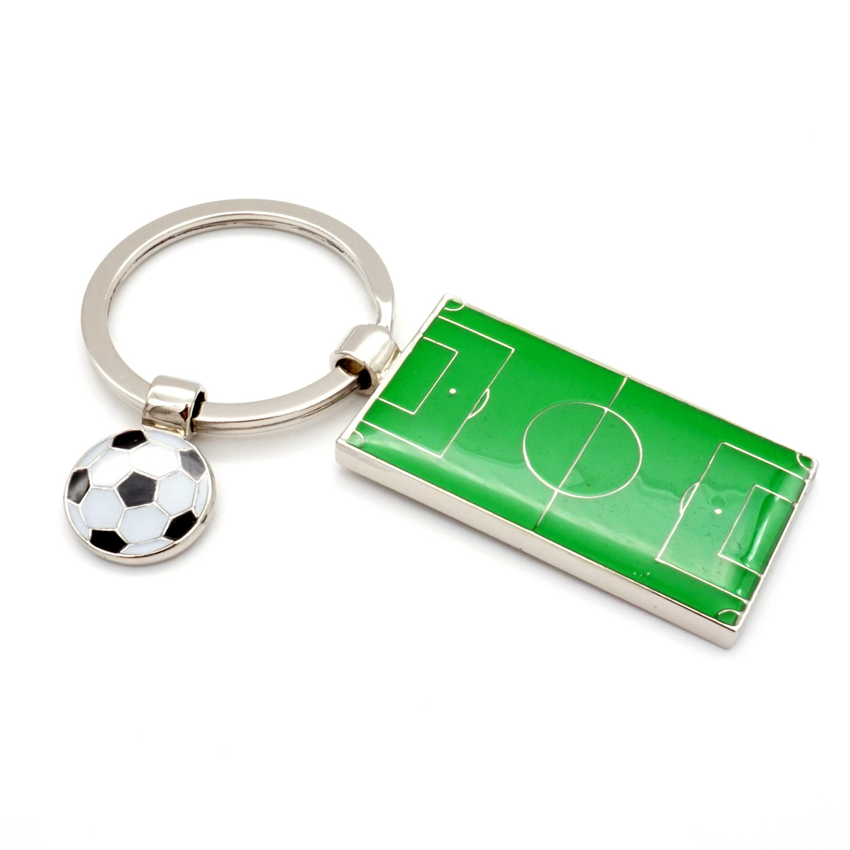 FussballfeldBall2 Schlüsselanhänger Fussballfeld