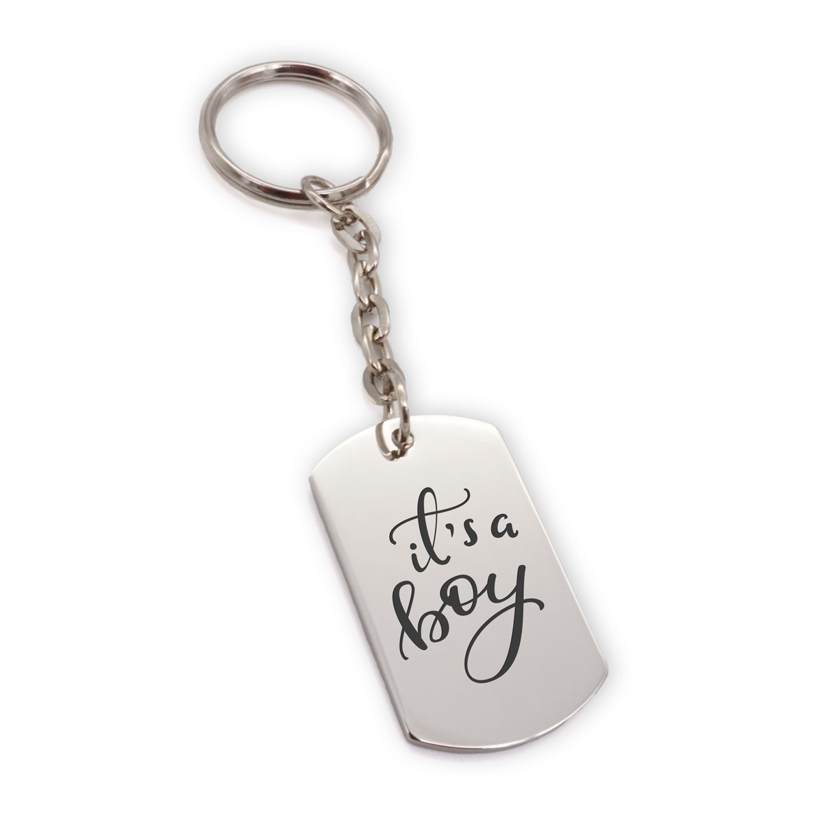 BabyGeburt-itsaboy-MetazaDogTag Schlüsselanhänger Metsa zur Geburt its a boy