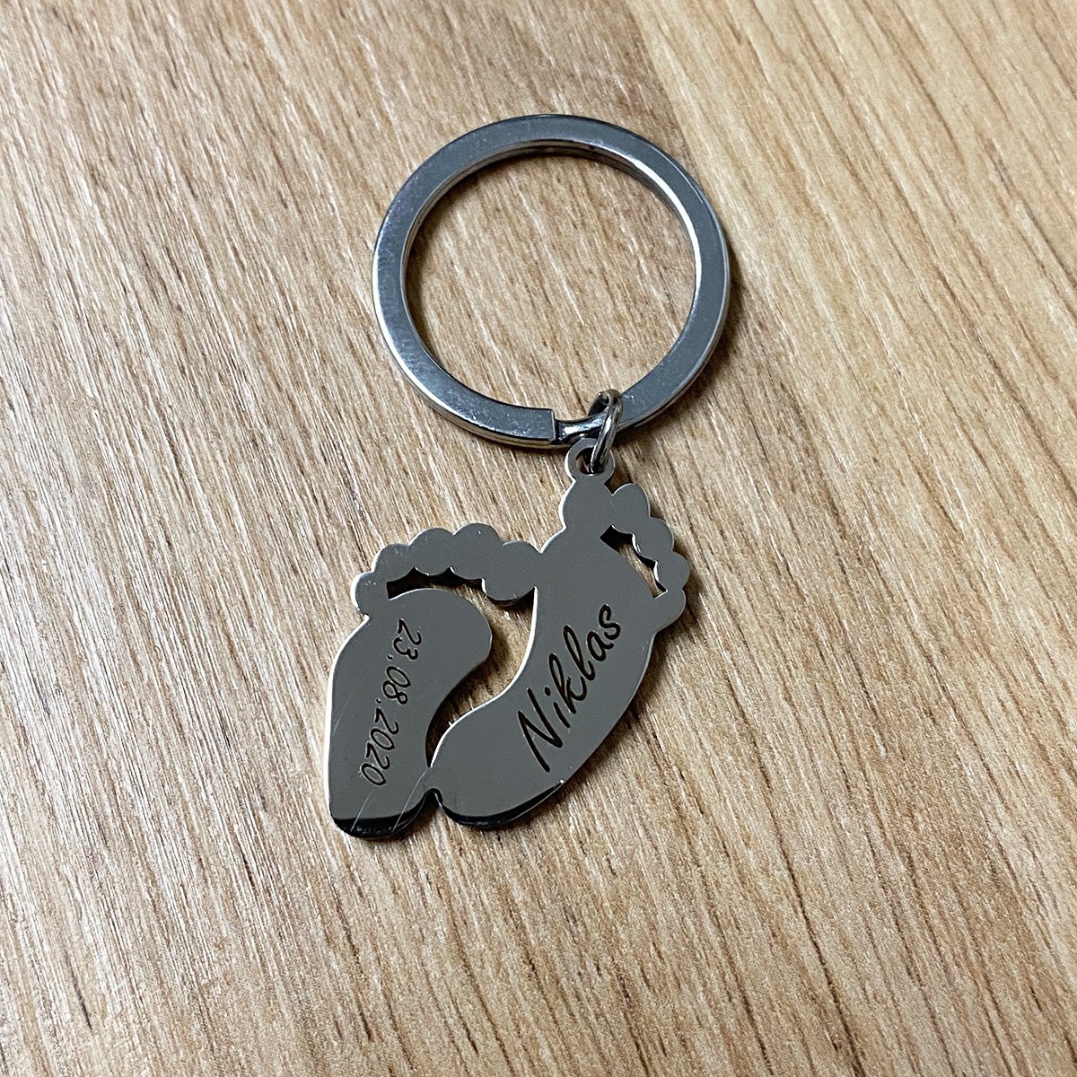 BabyFuesse-Beispiel2 Schlüsselanhänger Babyfüße